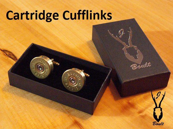 Cartridge Cuff-Links - Jamie Boult Designs